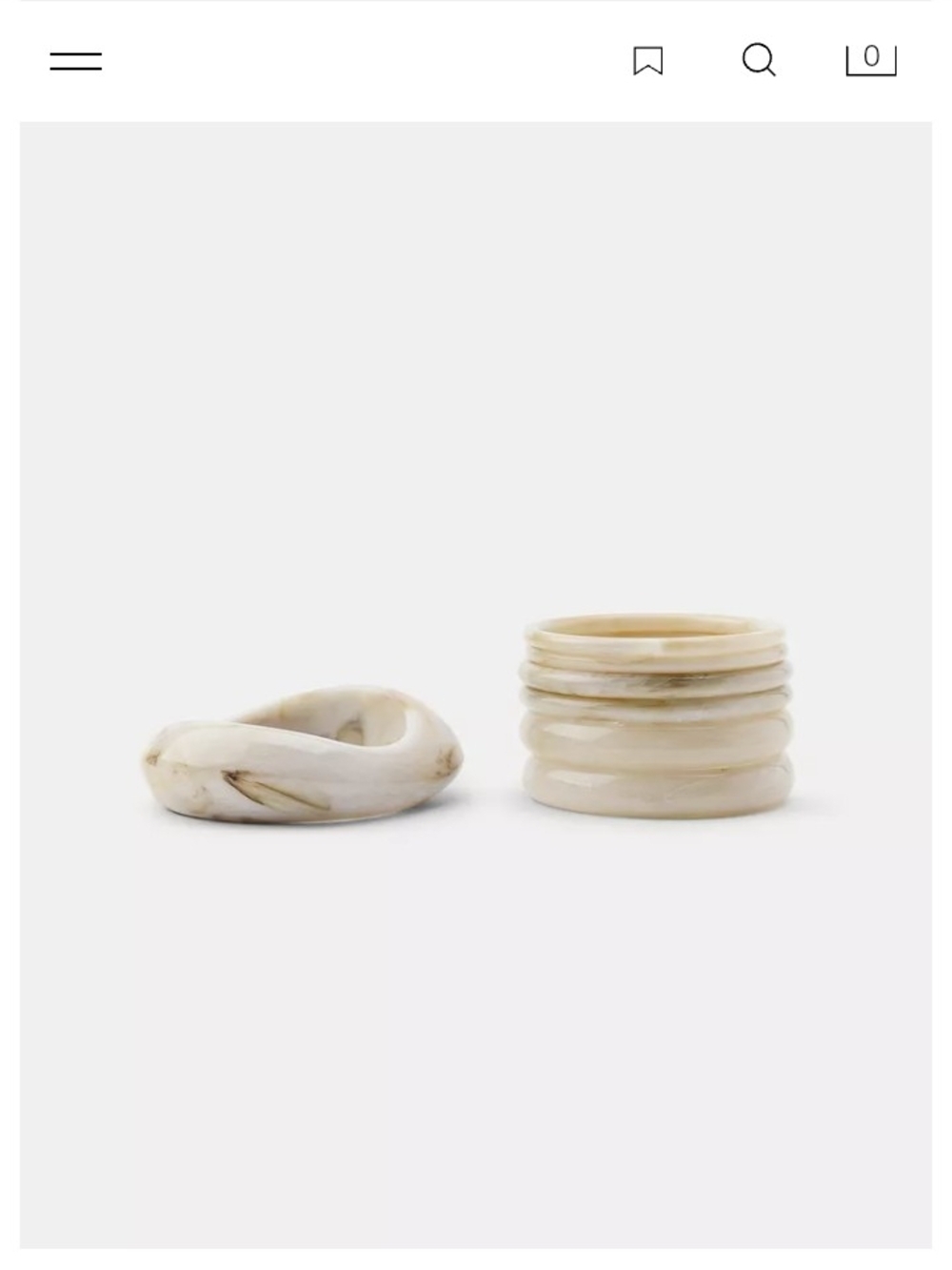 Zara Rigid Bracelet Stack Bracelet Set